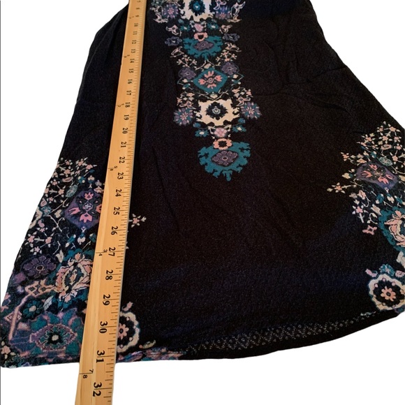 Ecote Dress Cutout Back Black And White Retro Print Rayon Size Small - Picture 8 of 10